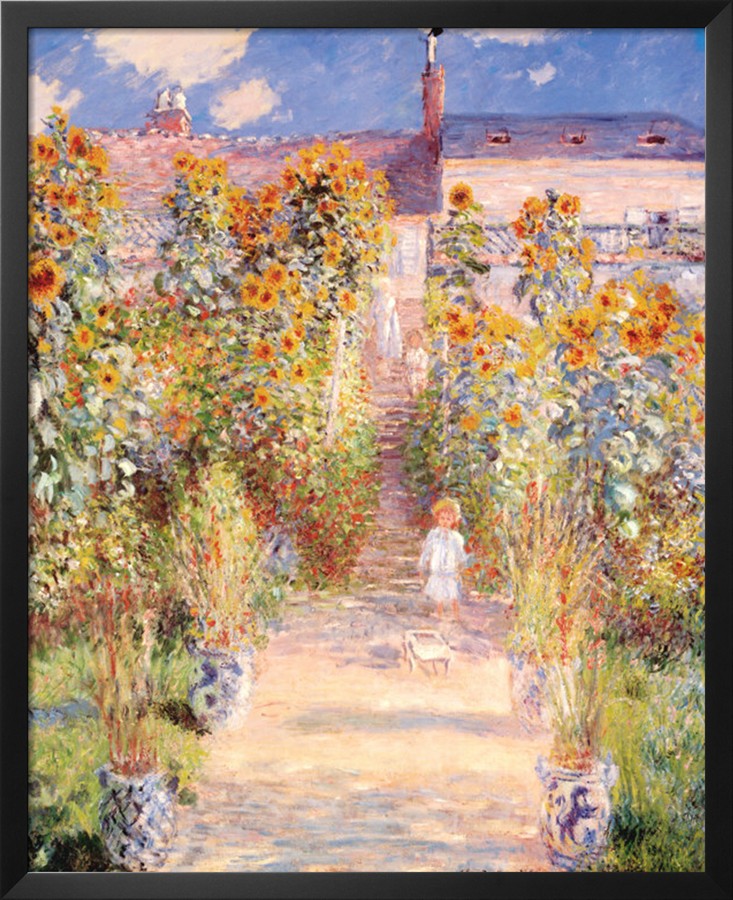 Artists Garden Vetheuil - Claude Monet Paintings